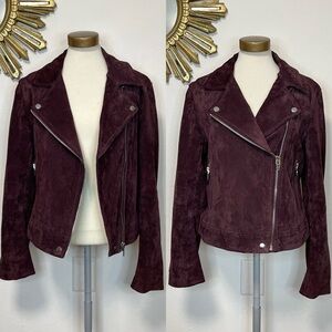 Blank NYC Suede Leather Moto Jacket